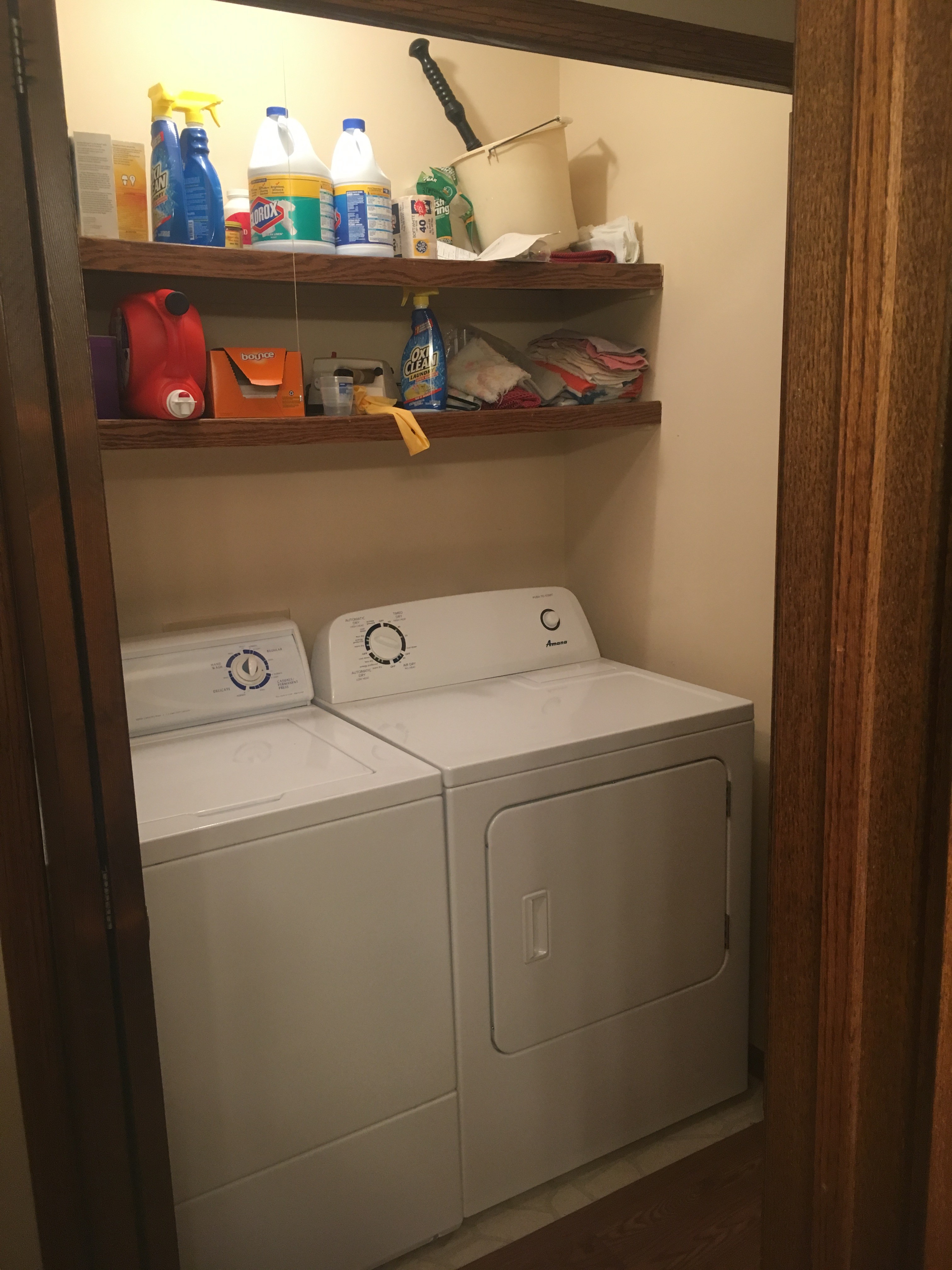 Washer/dryer in hall closet